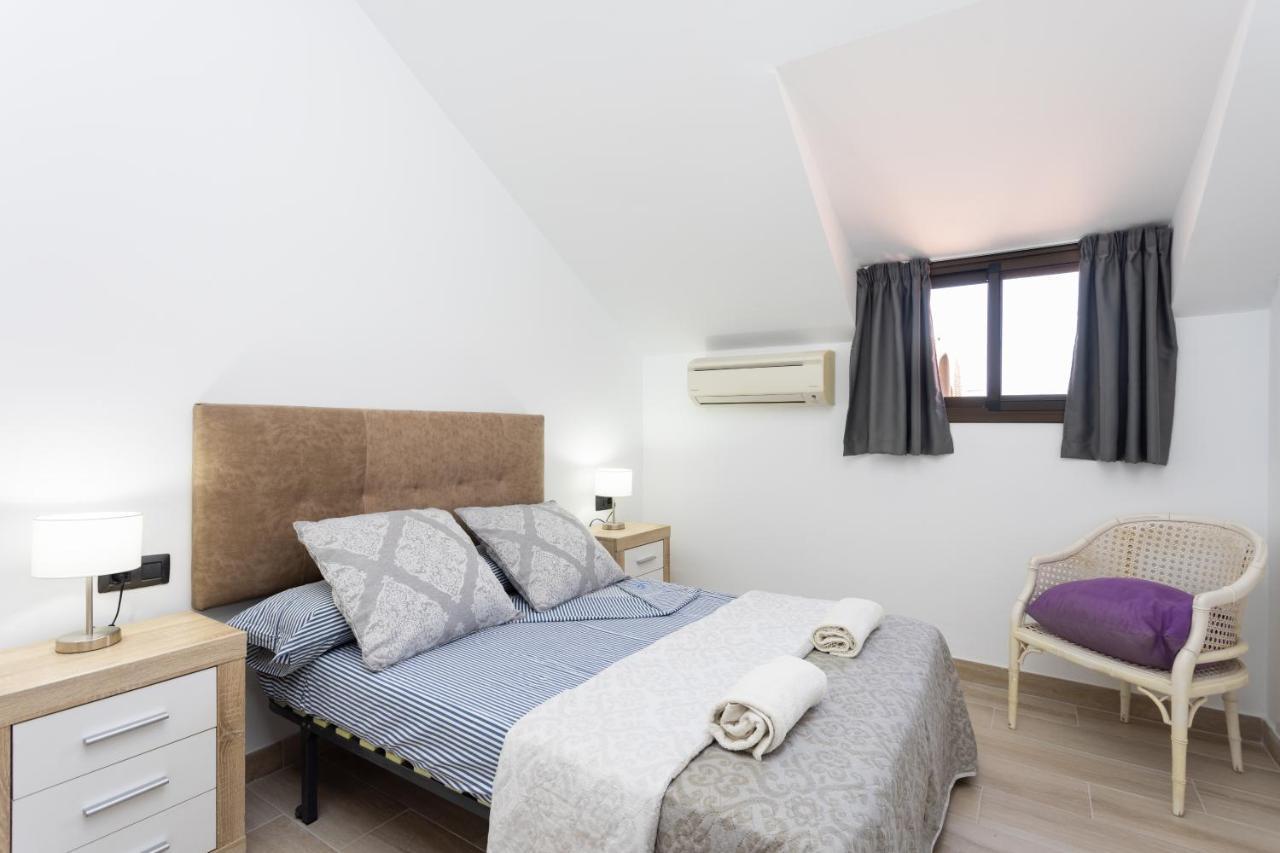 Exclusive Attic Las Vistas 3 With Breathtaking Sea View, Only 100 M To The Sea, Heated Pool, Aircon, Wifi 阿罗纳 外观 照片